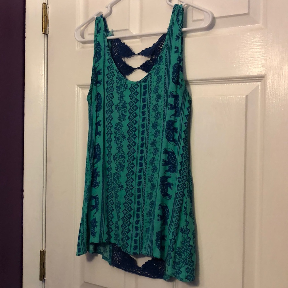 Vintage Havana lace back tank top S